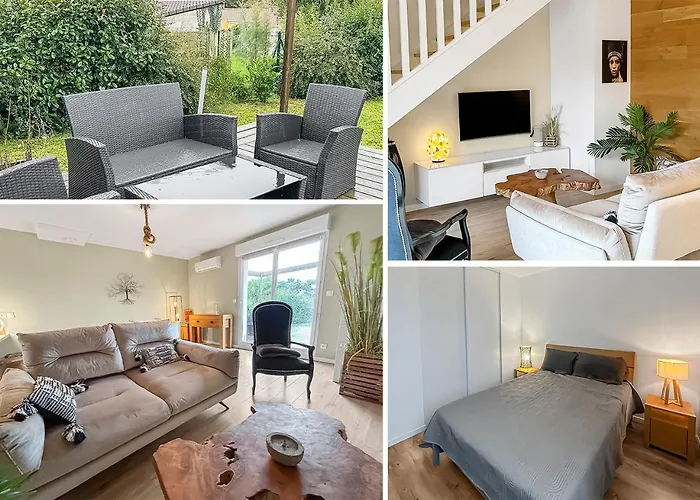 Casa de Férias Maison Lumineuse, Terrasse, à 10 Min Des Plages